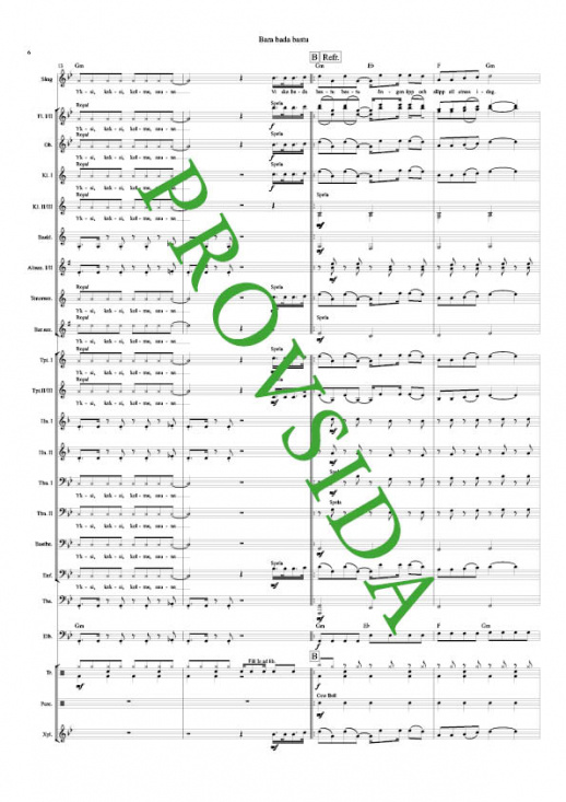 Kaj: Bara bada bastu för blåsorkester Komplett