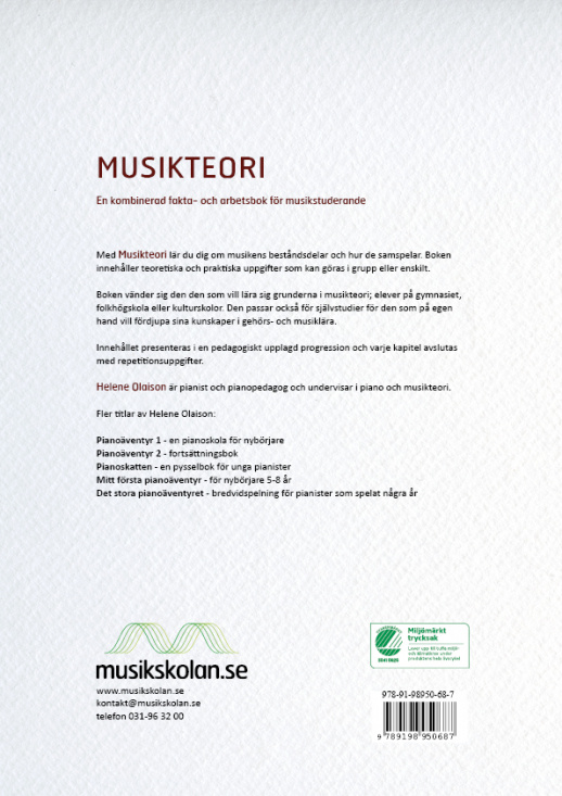 Musikteori - En kombinerad fakta- och arbetsbok