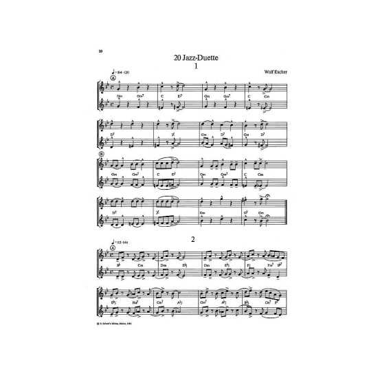 20 Jazz-Duette - 20 Jazz Duets (trumpet)