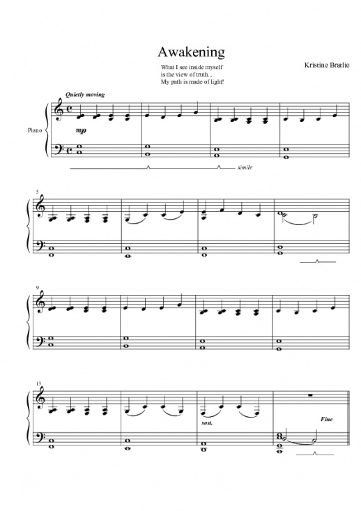 Awakening - 12 intermediate piano pieces