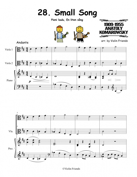 Viola Friends 1A pianobok