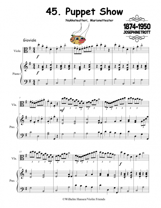 Viola Friends 1B pianobok