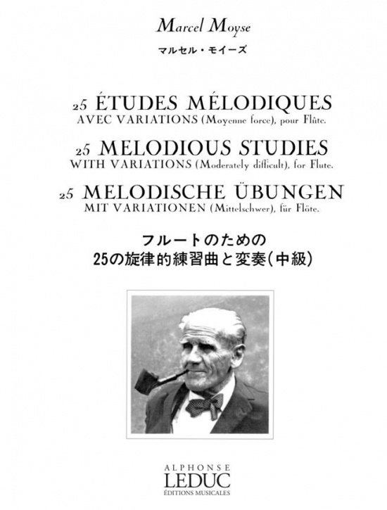 Moyse: 25 etudes melodiques /Fl