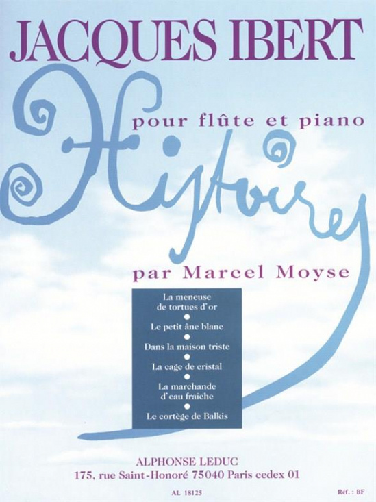 Ibert: Histoires - Moyse Fl+pi