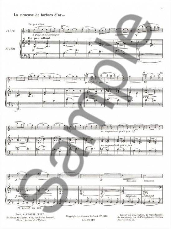 Ibert: Histoires - Moyse Fl+pi