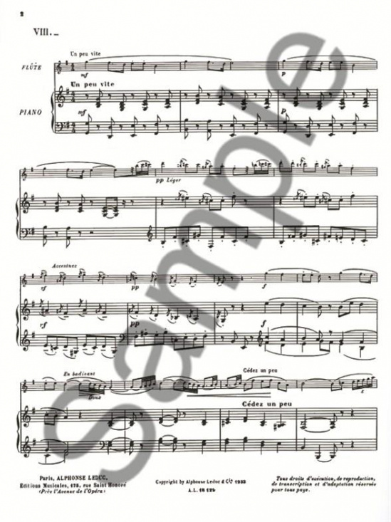 Ibert: La Cage de Cristal fl+pi