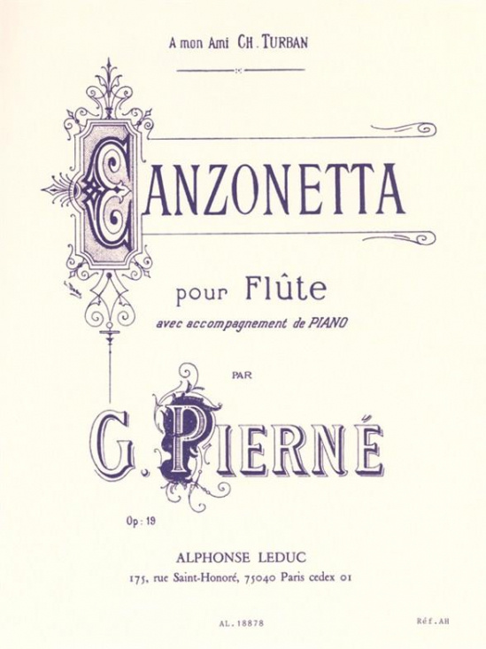 Pierné: Canzonetta op.19 Flöjt + piano