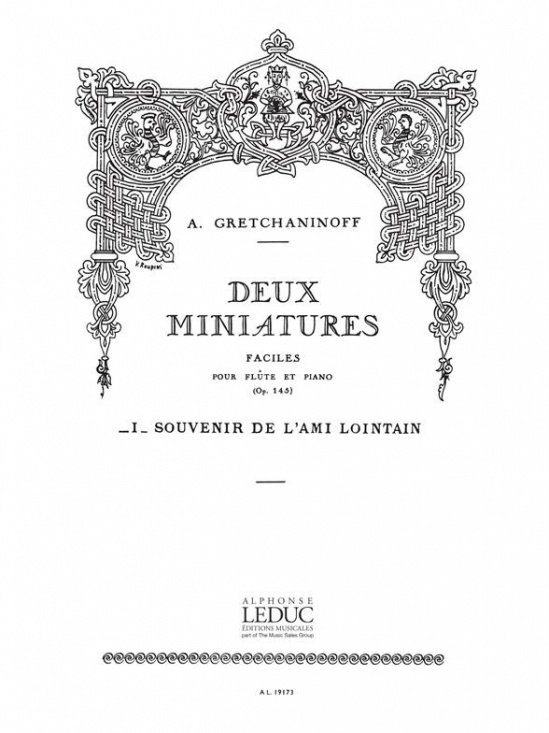 Gretchaninoff: Souvenir /Fl+pi