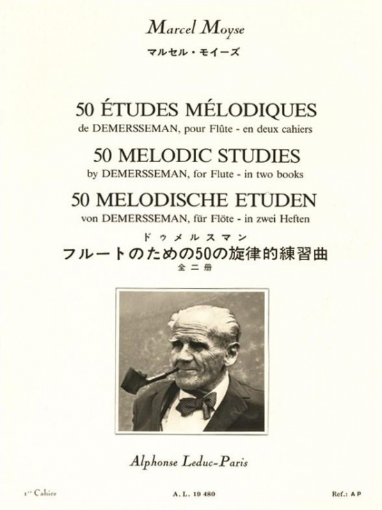 Moyse: 50 melodic studies by Demersseman del 1 -fl