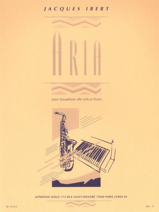 Ibert: Aria - Altsax + Pi