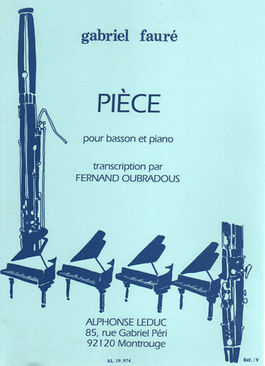 Fauré: Pièce pour basson et piano
