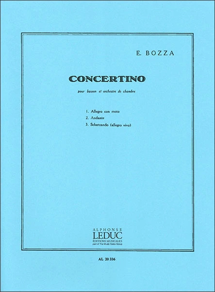 Bozza: Concertino pour basson et orchestre de chambre Op.49