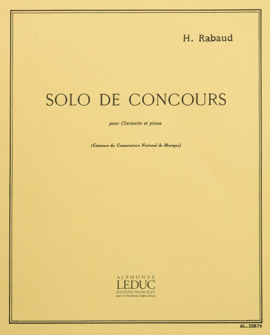 Rabaud: Solo de concours -Kl+Pi