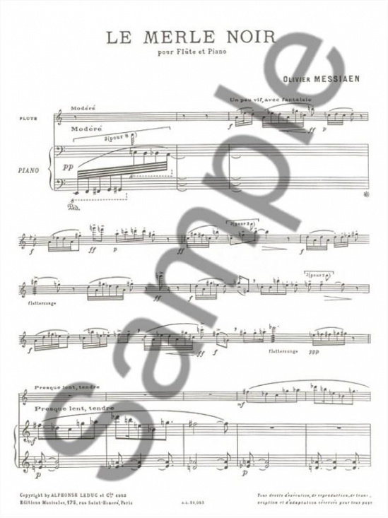 Messiaen: Le Merle Noir