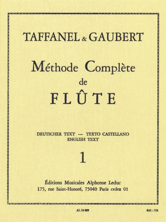 Taffanel & Gaubert: Methode Complete Vol 1 /Fl
