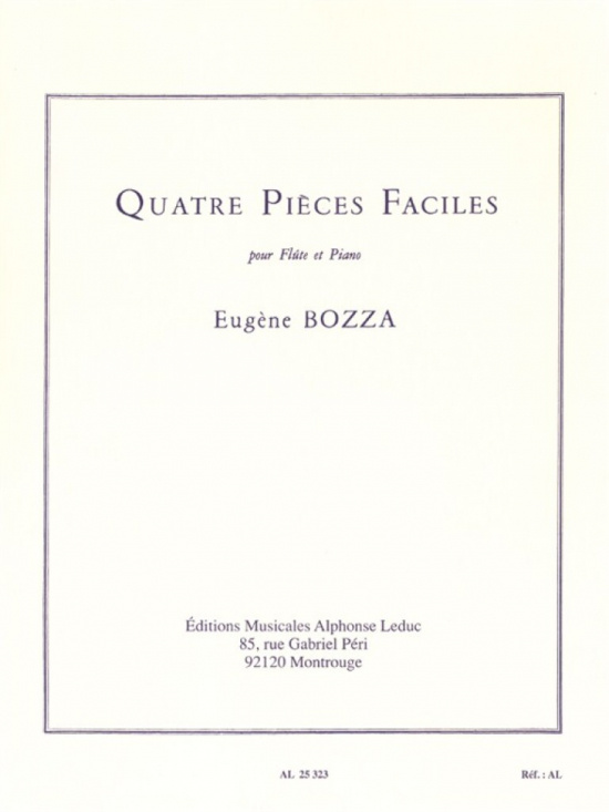 Bozza: Quatre Pièces Faciles /Fl+pi