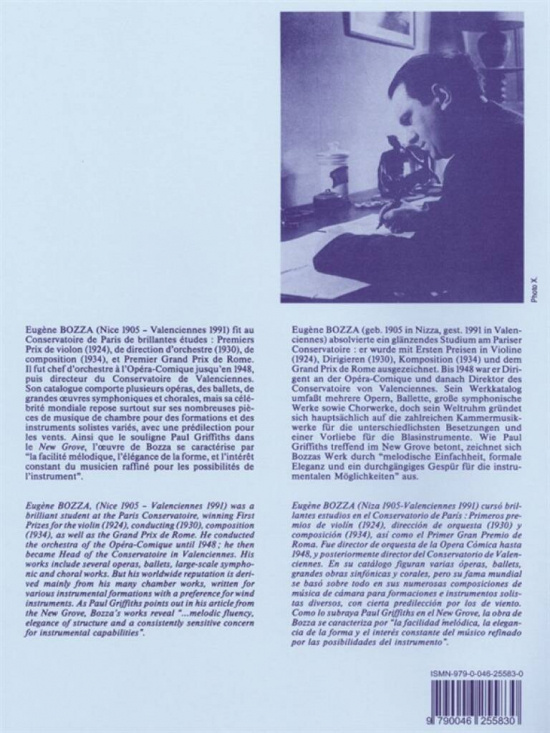 Bozza: Trois Pièces för flöjtkvartett