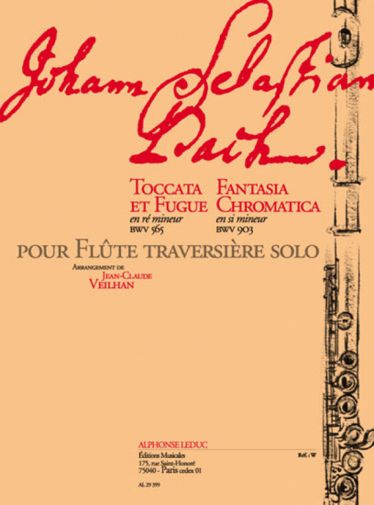 Bach: Toccata &Fuga Fantasia Chromatica /Fl