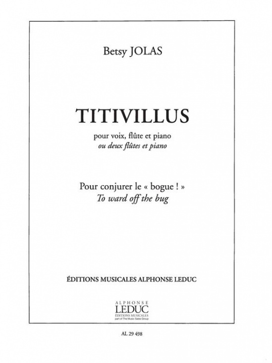 Jolas: Titivillus /Sopr Fl Pi