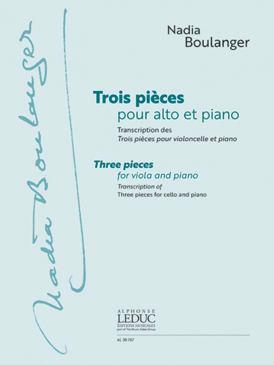 Boulanger: Trois Pièces Pour Alto Et Piano 