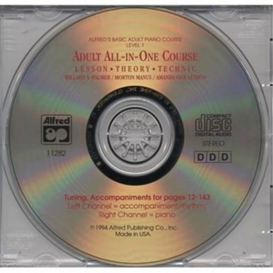 CD till Alfreds Basic Adult Course All-in-One 1
