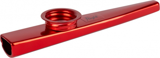 Kazoo i aluminium röd