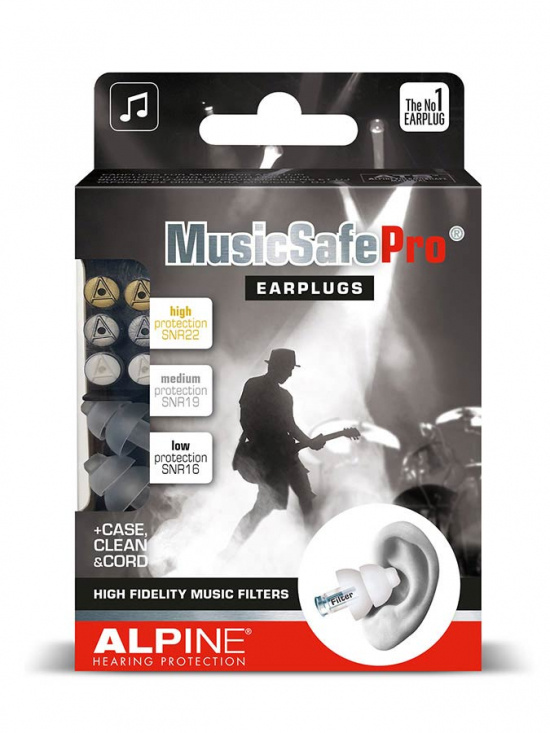 Hörselskydd Alpine MusicSafePro med 3 filter