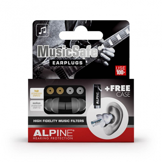  Hörselskydd Alpine MusicSafe med 2 filter