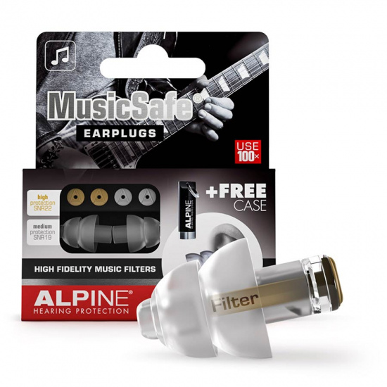  Hörselskydd Alpine MusicSafe med 2 filter
