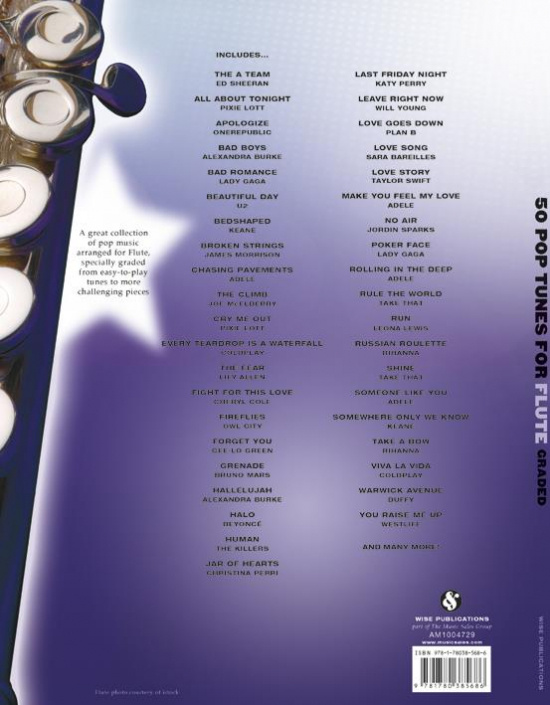 50 Pop Tunes for Flute Solos Dip In