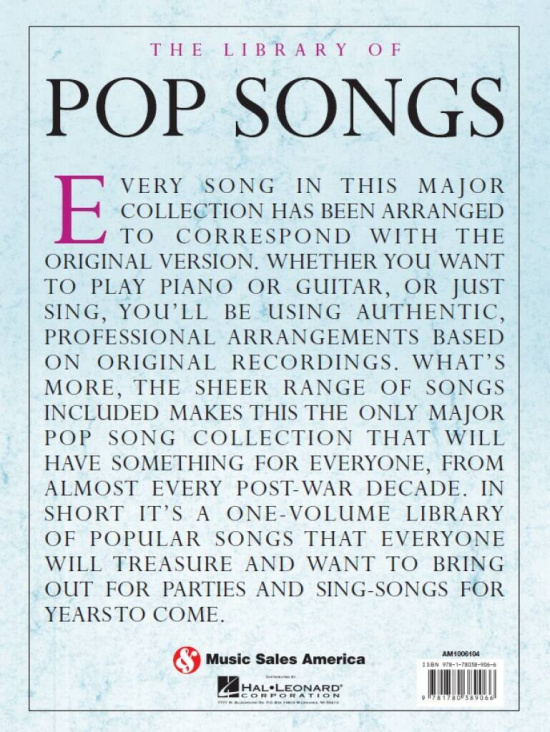 The Library of Pop Songs