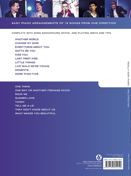 Really Easy Piano One Direction