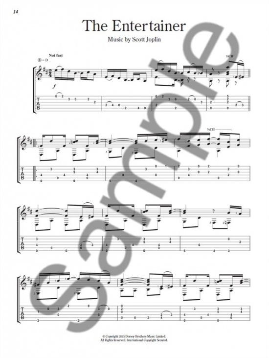 Scott Joplin Favorites For Classical Guitar