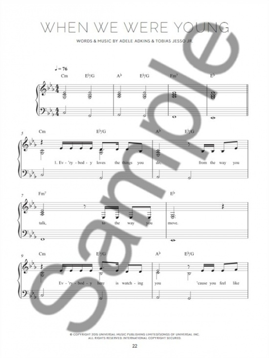 Adele: 25 (Easy Piano)