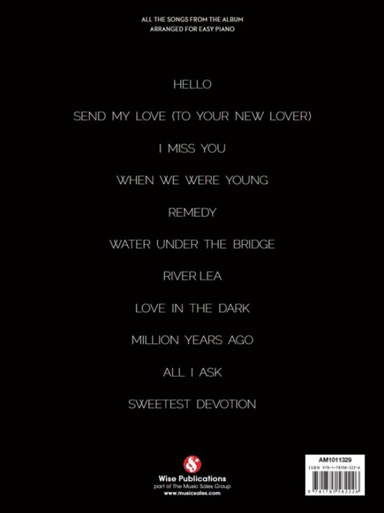 Adele: 25 (Easy Piano)