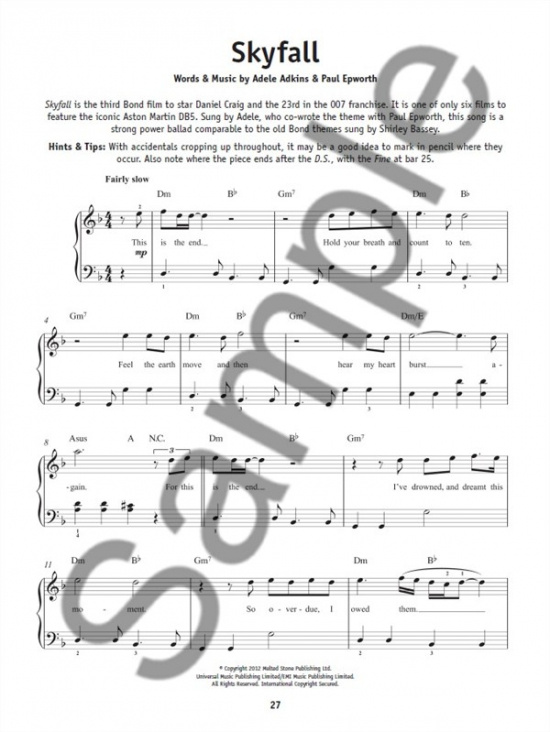 Really Easy Piano Adele (Updated Edition)