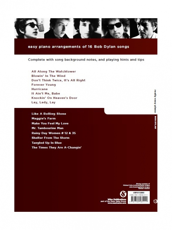 Really Easy Piano Bob Dylan