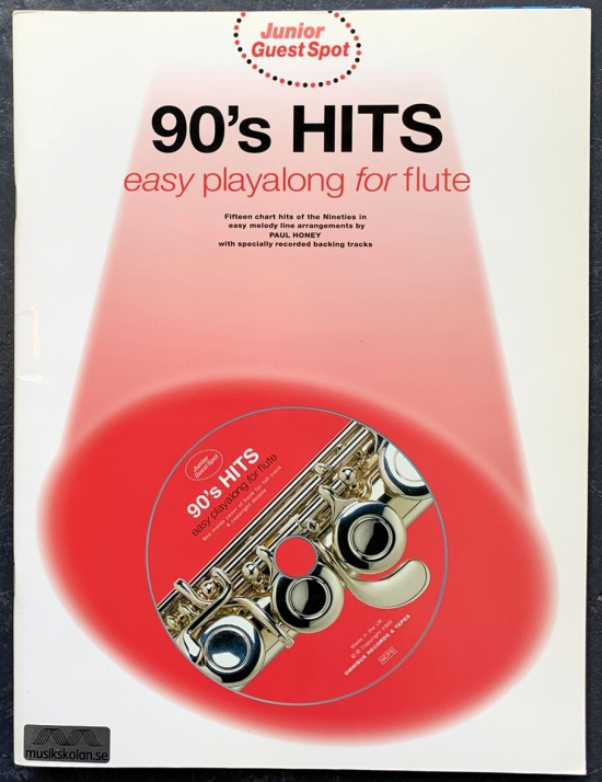 90's Hits Easy Playalong för flöjt inkl. CD