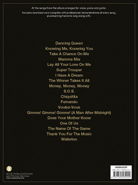 ABBA Gold Greatest Hits Singalong PVG