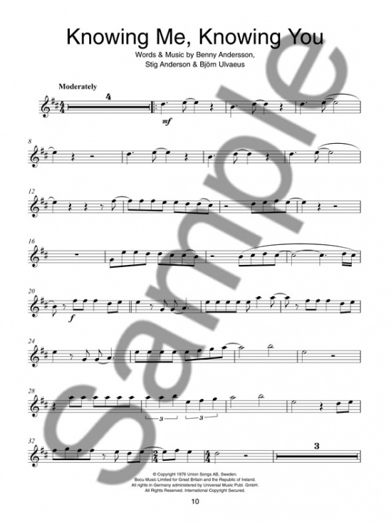 ABBA: Gold Greatest Hits altsaxofon