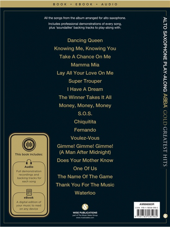 ABBA: Gold Greatest Hits altsaxofon