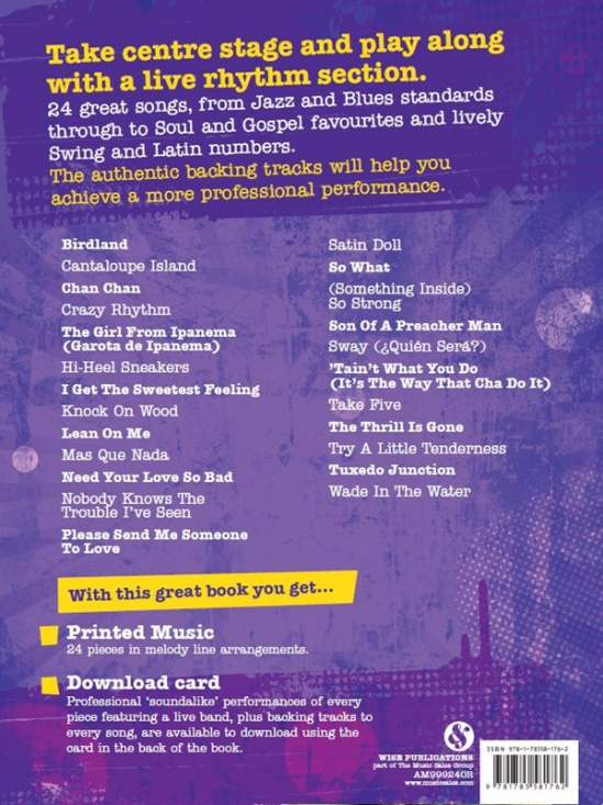 24 Play-Along Standards With A Live Rhythm Section