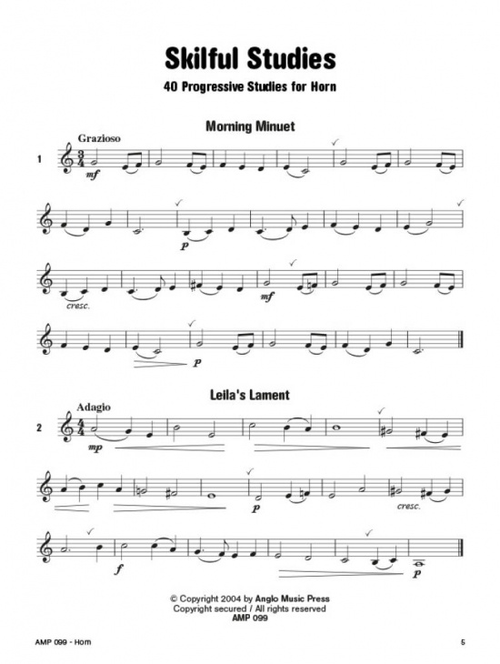 Skilful Studies 40 Progressive Studies för horn