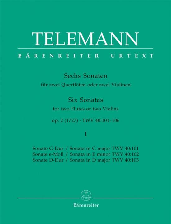 Telemann: 6 Sonaten 2 Fl/1