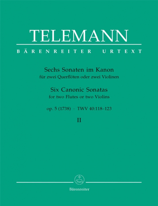 Telemann: 6 Sonaten im Kanon 2