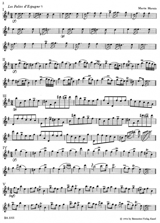 Marais: Les Folies d'Espagne