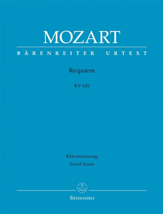 Mozart: Requiem KV 626 klaverutdrag med sångstämmor