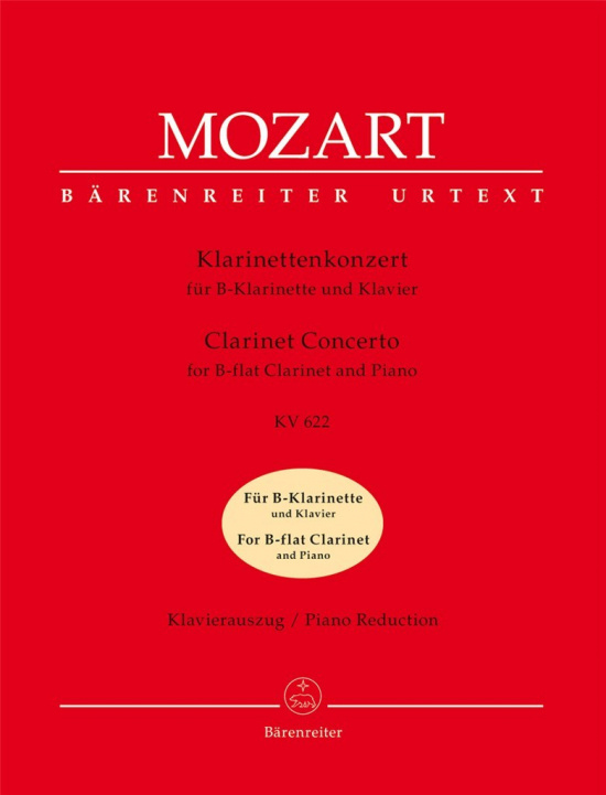 Mozart: Klarinettkonsert Bb -Kl+Pi