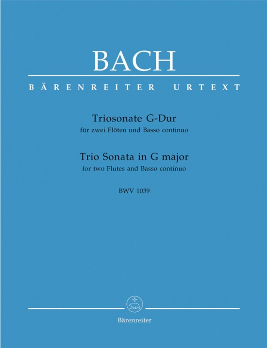 J. S. Bach: Triosonat G-dur 2 flöjter+Basso continu