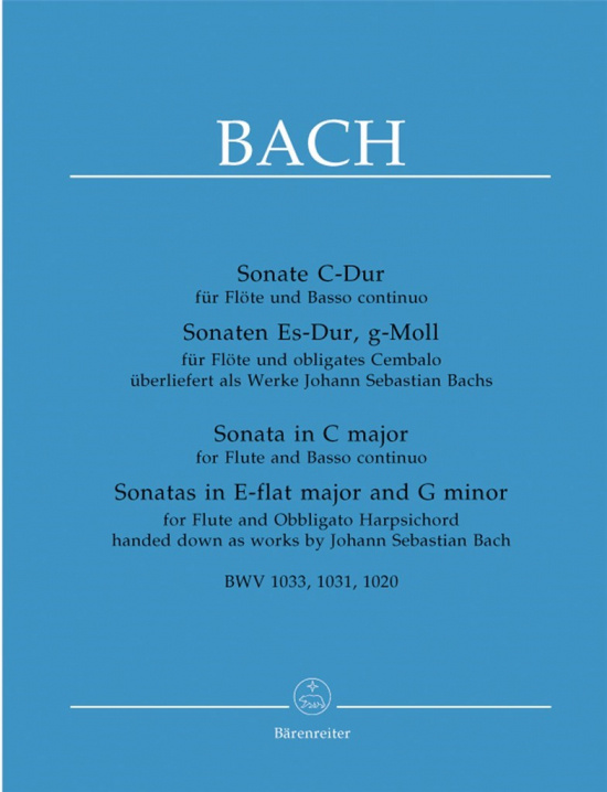 Bach: Sonate C-Dur, Sonaten Es-Dur, g-moll
